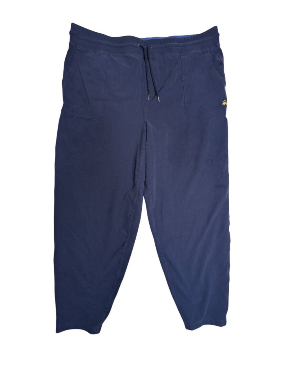 Brooks Brothers Mens Navy Blue Joggers 2XLT Drawstring Waist Cotton Blend Comfor
